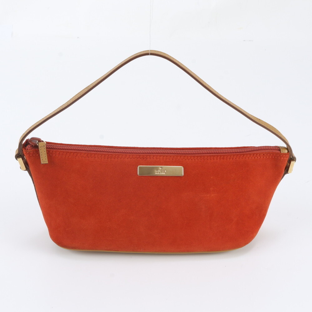 Gucci 039 1103 Leather Handbag Accessory Pouch Tote Bag Gold Hardware Women's